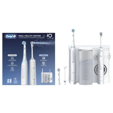 Oral-B Kit Irrigador Bucal Oxyjet y Cepillo Eléctrico iO Series 4 Blanco Oral-B Kit Irrigador Bucal Oxyjet y Cepillo Eléctrico iO Series 4 Blanco